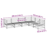 6 Piece Garden Sofa Set Impregnated Wood Pine 3299455