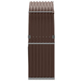 Log Holder Brown 120x45x140 cm Galvanised Steel 364571