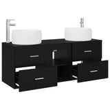 Bathroom Furniture Set 3 pcs Black 49.5 x 44.5 x 66 cm 3405924