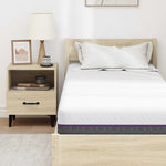 Mattress White and Grey 80 x 200 cm Memory Foam 4106324