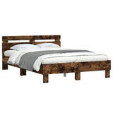 Bed Frame Smoked Oak Engineered wood and plywood Small Double 3207578