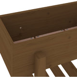 Garden Planter Honey Brown 62x30x69 cm Solid Wood Pine 825236