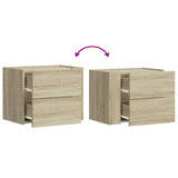 ZNTS Wall-mounted Bedside Cabinets 2 pcs Sonoma Oak 45x30x35 cm 848330