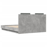 Bed Frame without Mattress Concrete Grey 120x190 cm Small Double 3209964