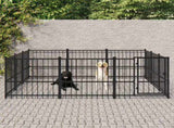Outdoor Dog Kennel Steel 8.47 m 3124616
