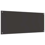 Kitchen Backsplash 2 pcs Dark Grey 120 x 50 cm Tempered Glass 3415510