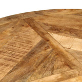 Dining Table 110x75 cm Solid Wood Rough Mango 358882