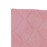 Headboard Height Adjustable with Headboard Pink 200 cm Velvet 42007292