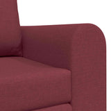 Sofa Bed Wine red 148 x 71 x 83 cm Fabric 4106676