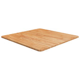 Square Table Top Light Brown 70x70x1.5cm Treated Solid Wood Oak 343003