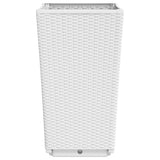 Garden Planters 2 pcs White 32.5x32.5x57 cm PP 367849
