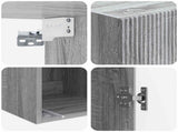 Wall-Mounted Cabinet Grey Sonoma 33 x 34.5 x 90 cm 898421