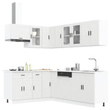 11 Piece Kitchen Cabinet Set Porto White Engineered Wood 3314901