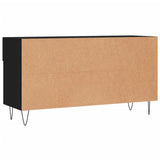 Shoe Bench Black 102x35x55 cm Engineered Wood 829733