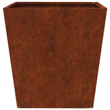 Garden Planters 2 pcs 40x40x40 cm Weathering Steel 851065