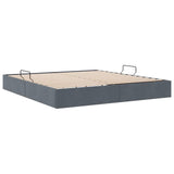 Storage Bed with Storage Dark Grey 183 x 213 cm Velvet 3370141
