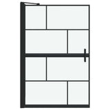 Bath Shower Screen Black and Transparent 80 x 68 x 128 cm 42018556