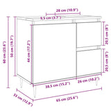 Bathroom Sink Cabinet Sonoma Oak 65x33x60 cm Engineered Wood 849676