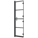 Folding Shower Enclosure ESG 80x140 cm Black 150743