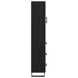 Highboard Black Oak 34.5 x 34 x 180 cm Engineered Wood 3416225