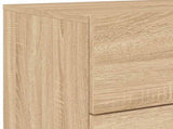 Wall-mounted Bedside Cabinet with LED Lights Sonoma Oak 836816