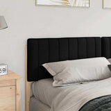 Upholstered Headboard Brown and Black 200 cm Solid Pine Wood 880160
