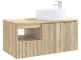 Bathroom Furniture Set 2 pcs Sonoma Oak Engineered Wood 3404096