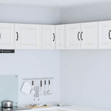 Wall Corner Cabinet PORTO White 57 x 57 x 40 cm Engineered Wood 885305