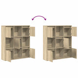 Bookcase Sonoma Oak 89x24x101.5 cm Engineered Wood 860402
