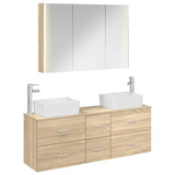 Bathroom Furniture Set 4 pcs Sonoma Oak 3406865