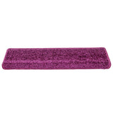 Stair Mats 30 pcs 65x21x4 cm Violet Rectangular Edge 3365830