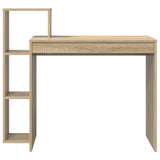 Desk with Shelf Sonoma Oak 100 x 40 x 90 cm Engineered Wood 869316