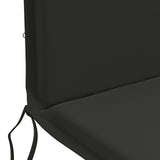 High Back Chair Cushion GEMERT 2 pcs 100% Polyester Black 945732