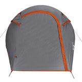 Camping Tent Tunnel 3-Person Grey and Orange Waterproof 94602
