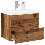 Sink Cabinet with Built-in Basin Old Wood 3328921