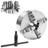 ZNTS 4 Jaw Self-Centering Lathe Chuck 200 mm Steel 146712