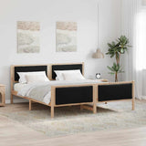 Bed Frame with Headboard Black 180 x 200 cm Fabric 3394250
