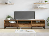 TV Cabinet Old Wood 150 x 30 x 45 cm Engineered Wood and Iron 879483