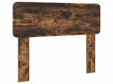 Bed Frame with Headboard Smoked Oak 90 x 190 cm Engineered Wood 3412431