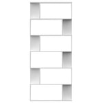 Book Cabinet/Room Divider White 80x24x192 cm Engineered Wood 800090