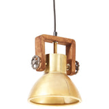 Industrial Hanging Lamp 25 W Brass Round 19 cm E27 320534