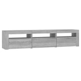 TV Cabinet with LED Lights Grey Sonoma 180x35x40 cm 3152760