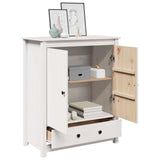 Highboard White 83x41,5x100 cm Solid Wood Pine 823515