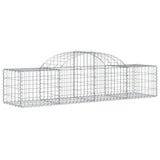Arched Gabion Baskets 10 pcs 200x50x40/60 cm Galvanised Iron 3146265