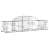 Arched Gabion Baskets 20 pcs 200x50x40/60 cm Galvanised Iron 3146272