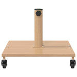 Outdoor Umbrella Base Light wood 45 x 45 x 31 cm Steel 42010366