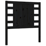 Bed Frame without Mattress Black Small Single Solid Wood Pine 3192780