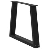 Coffee Table Legs V-Shape 2 pcs Black 50x cm Steel 4012548
