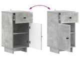 2 Piece Bathroom Cabinet Set EDE Concrete Grey Engineered Wood 3417984