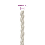 Work Rope White 8 mm 250 m Polypropylene 153048
